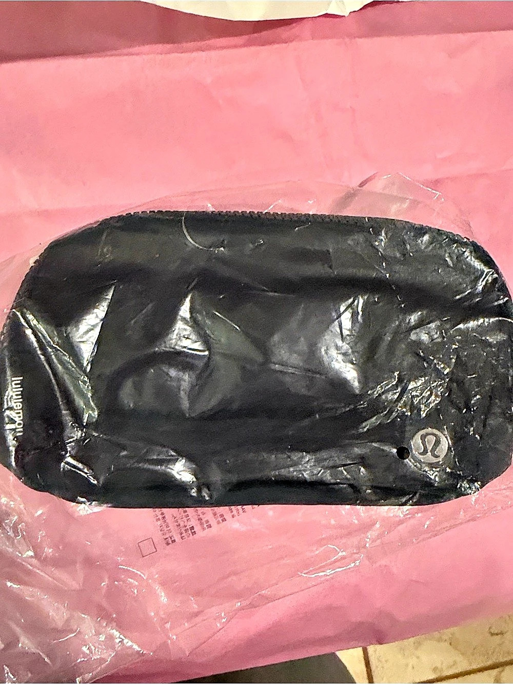 lululemon Everywhere Belt Bag Black Cosmetic Pouch